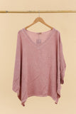 Blouse in 50% linen and 50% cotton REF. 4652: White