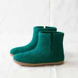 BIDI Unisex Felt Slipper Boot EU37-EU45: Navy Blue / EU37 (UK4)