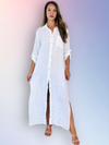 REF 8827 100% LINEN LONG T-SHIRT: BEIGE