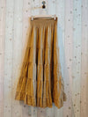 REF 80212 100% LINEN SKIRT: SOFT BLUE