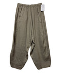 8414 LINEN PANTS WITH POCKETS, OVERSIZED FIT, BEST SELLER: ROUILLE