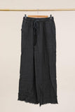 100% Linen Trousers REF. 82750: Khaki
