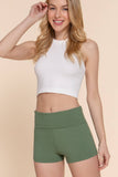 Yoga Short Short Pants: Olv-True Olive / S