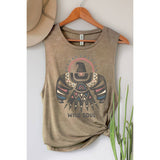 WILD SOUL THUNDERBIRD TANK TOP: Mineral Mustard / XL