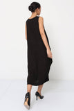 Sleeveless long dress REF. 8466: Khaki