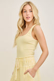 Mineral Washed Everyday Basic Tanktop HT6504: Avocado / S-M-L / 2-2-2