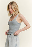 Mineral Washed Everyday Basic Tanktop HT6504: Ash Oak / S-M-L / 2-2-2