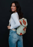Mint & Multicolored Aztec Backpack