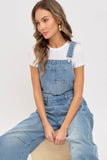 BARREL-LEG DENIM JUMPSUIT : WASHED DENIM / Contemporary / M