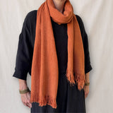 BIBEK Unisex Banana Yarn Scarf: Twilight Green