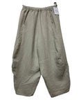 8414 LINEN PANTS WITH POCKETS, OVERSIZED FIT, BEST SELLER: VIEUX ROSE