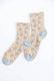 Eco-Friendly Jacquard Star Design Socks 🌟: White