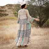 Timeless Long Jhabla Dress - Elegant & Chic (NEW COLOR WAY) : SAND / REGULAR (S-M-L-XL 2-2-2-1)