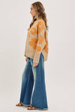 MID-RISE WIDE-LEG FRAYED HEM DENIM JEANS: DENIM BLUE / Contemporary / L