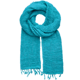 100% Cotton Fair Trade Scarf for Fall, Winter, and Spring: Aqua