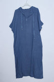 Short Dresses in 100% Linen REF. 1493: Pink / Unique