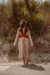 Sun Ray Cardigan, Cotton Earthy Hippie Boho Style Duster: Earthy / XL