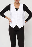 Sleeveless shirt in 100% Linen REF. 5146: Duck Green / S/M-L/XL