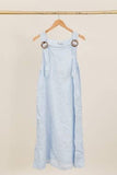 DRESS 72319 100% LINEN: KAKI