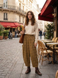28403 CORDUROY PANTS WITH POCKETS, 100% COTTON: OLIVE
