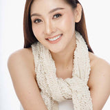 100% Cotton Fair Trade Scarf for Fall, Winter, and Spring: Forest