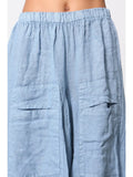 Skirt in 100% linen REF. 7199: Gris Anthracite / Unique