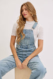 BARREL-LEG DENIM JUMPSUIT : WASHED DENIM / Contemporary / S