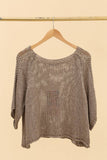 Cotton knit sweater 1652 100% cotton: Brown