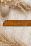 NOX Light Brown Leather Sash Belt