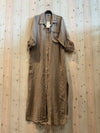 REF 8827 100% LINEN LONG T-SHIRT: BEIGE