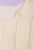 61113 100% COTTON SWEATER: KAKI