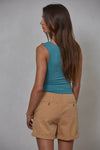 S1187N | Double Layered Seamless Top: Hyacinth / SM