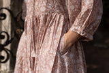 Cotton Venus Midi Dress ~ Ecru: L ~ Bust 48" / Length 50"