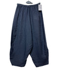 8414 LINEN PANTS WITH POCKETS, OVERSIZED FIT, BEST SELLER: ROUILLE