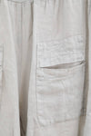 100% linen trousers REF.30235: Light Grey / Unique