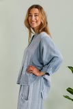 100% Linen Shirt REF. 9230: Beige