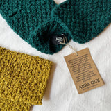VARGA Unisex Banana Yarn Wristwarmers: Pink Clay
