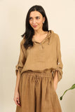 Linen Blouse REF. 2773: Beige