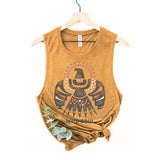 WILD SOUL THUNDERBIRD TANK TOP: Mineral Mustard / S