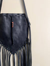 Dakota Leather Fringe Crossbody, Fringe Bags, Leather Bag: Rustic Caramel / Earthy