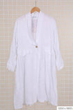 Jacket 62411 100% linen made in Italy: Rouille