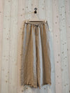 REF 64016 BASIC LINEN TROUSERS 100%: BEIGE
