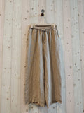 REF 64016 BASIC LINEN TROUSERS 100%: BEIGE