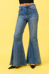 FLARE JEANS S80469: MEDIUM DENIM / SMALL