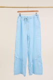 100% Linen Trousers REF. 5105: Duck Green